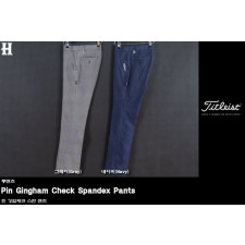 타이틀리스트 핀 깅엄 체크 스판 팬츠 (바지)