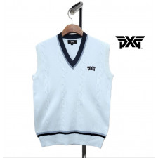 PXG 꽈배기 가슴 자수 조끼