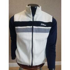 타이틀리스트 니트 조끼 집업