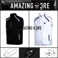 어메이징크리 심볼 풀짚업 베스트 조끼 집업