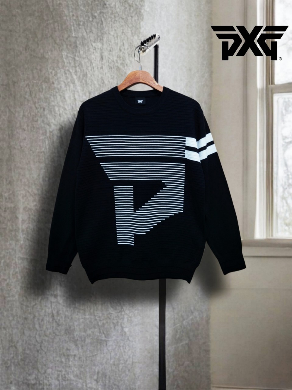 PXG 매장판 줄지 니트