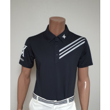 어뉴 기능성 3선 골프 반팔 카라티