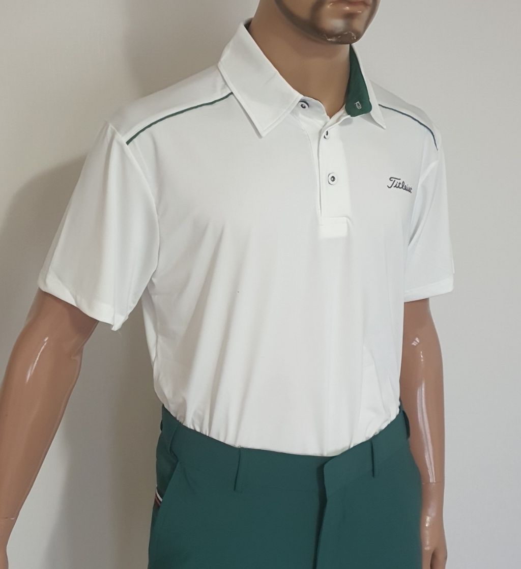 타이틀리스트 어깨 포인트 골프 반팔 카라티