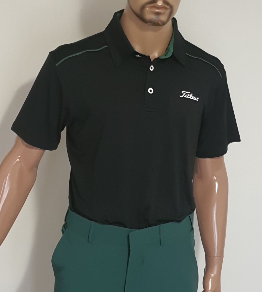 타이틀리스트 어깨 포인트 골프 반팔 카라티