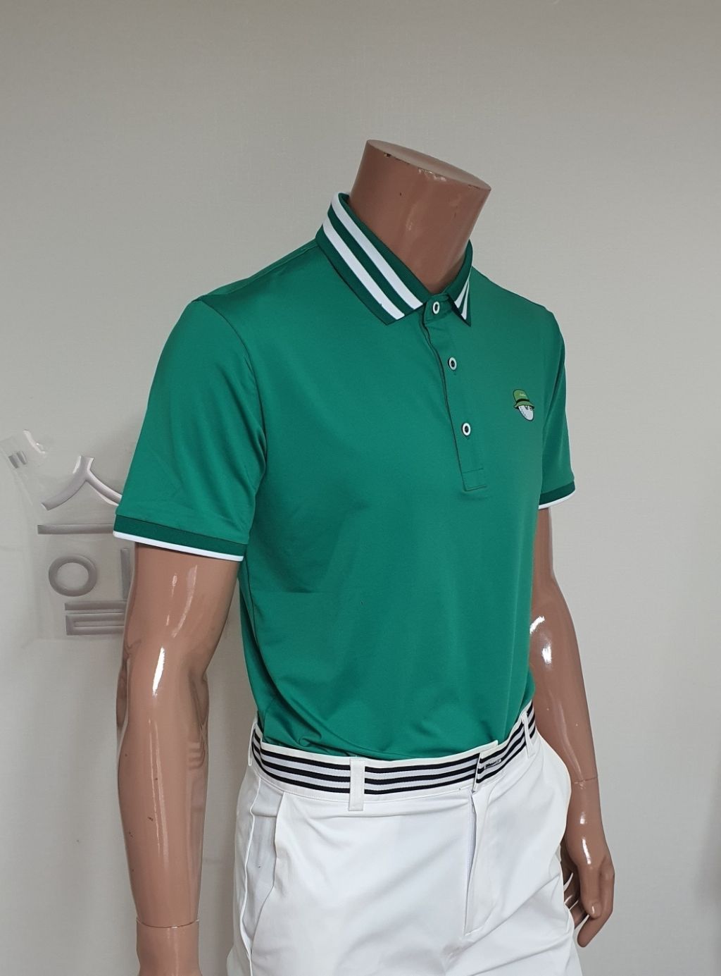 말본 디자인 골프 반팔 카라티