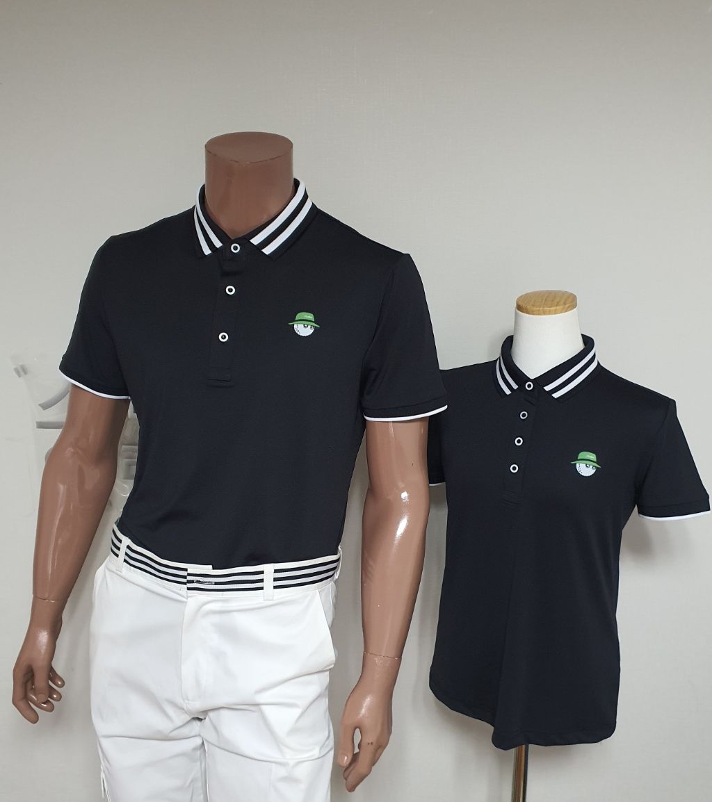 말본 디자인 골프 반팔 카라티