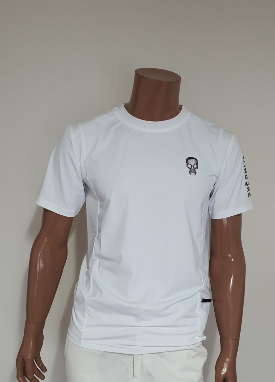 어메이징크리 라운드 반사 로고 반팔티