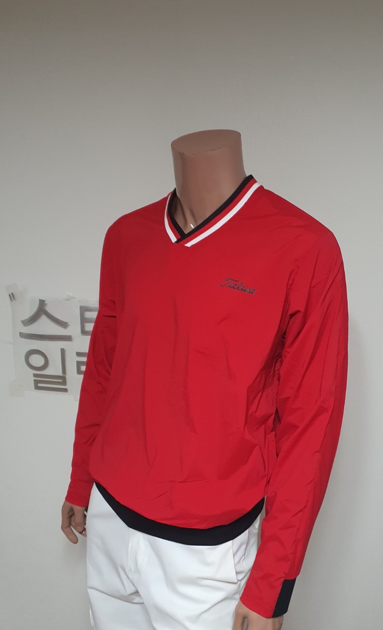 타이틀리스트 브이넥 바람막이 긴팔티