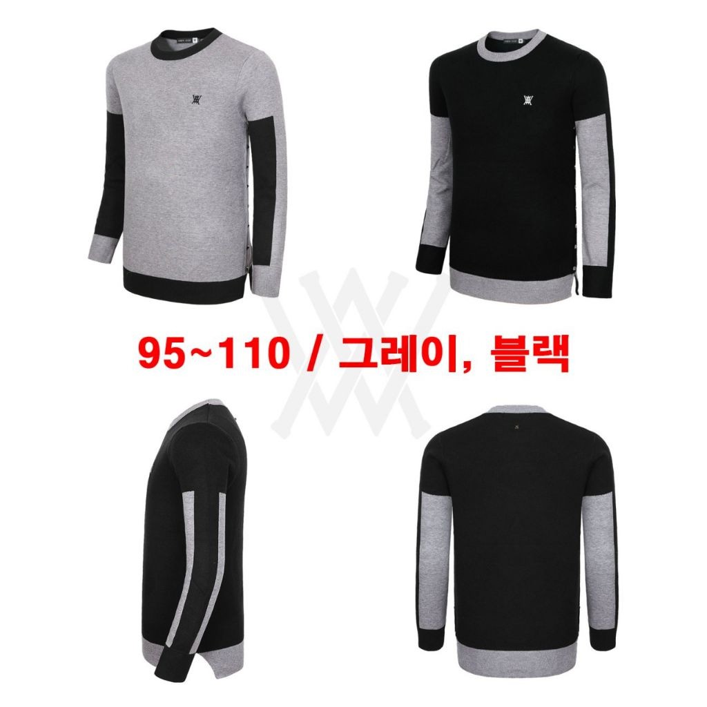 어뉴 스터드 라운드 니트