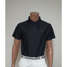 타이틀리스트 등 포인트 냉감 골프 반팔 카라티