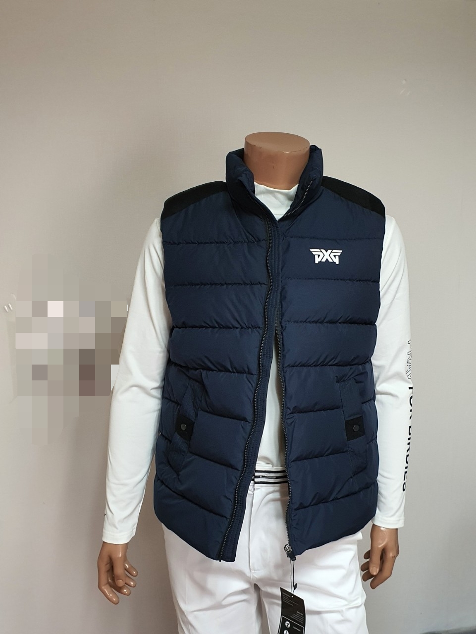 PXG 오리털 고주파 풀집업 베스트 패딩 조끼
