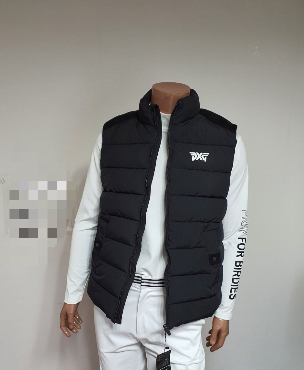 PXG 오리털 고주파 풀집업 베스트 패딩 조끼