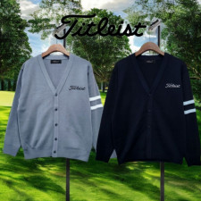 타이틀리스트 팔 투라인 자수 가디건