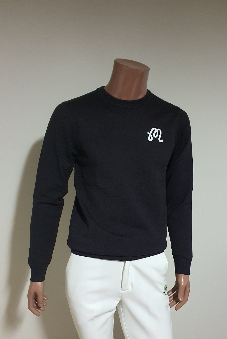 말본 빅로고 라운드 니트