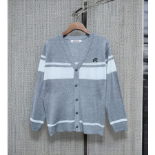 말본 단가라 가슴 자수 가디건