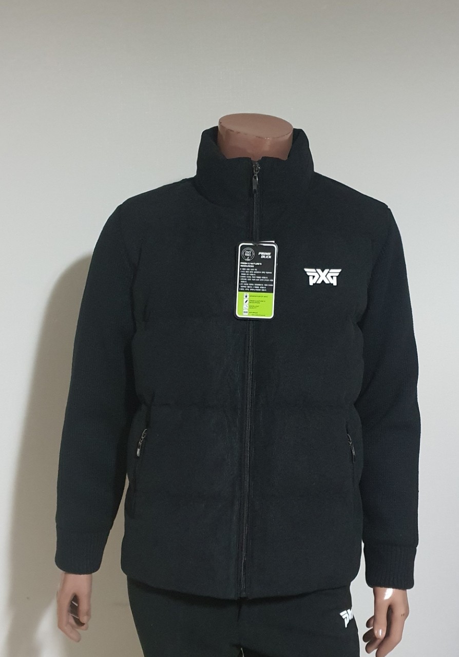 PXG 오리털 니트 골덴 방풍 패딩