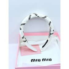 미우미우 MMU01 머리띠 화이트