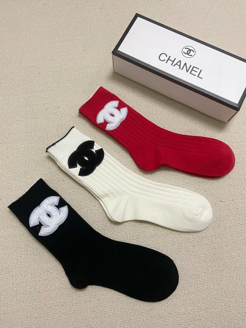 샤넬 359 양말 3P 세트